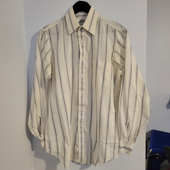 Sears the men's store vintage long sleeve striped button front shirt - Picture 10 of 10